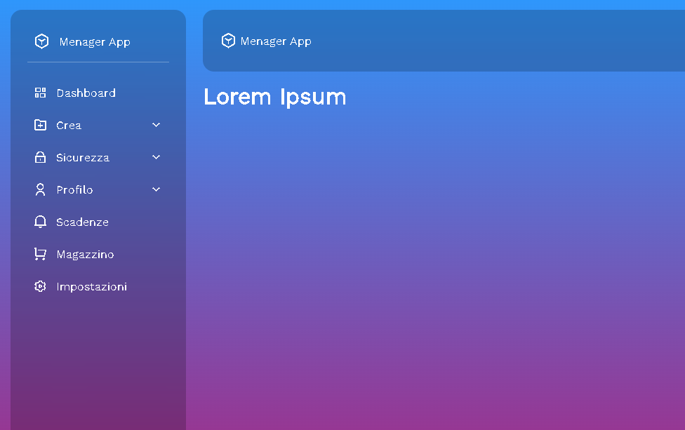Responsive sidebar